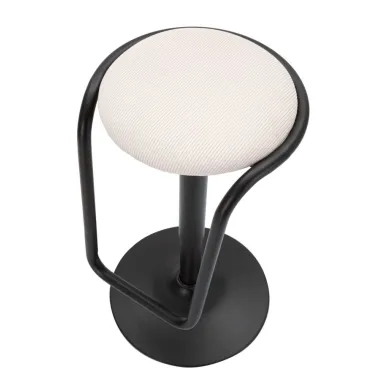 Hoker Barowy DESTINY Biały Ø 41x61-83 cm